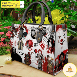 horror characters halloween leather bag,horror handbag,halloween bags and purses 3