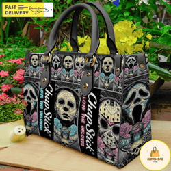 horror characters halloween leather bag,horror handbag,halloween bags and purses 6