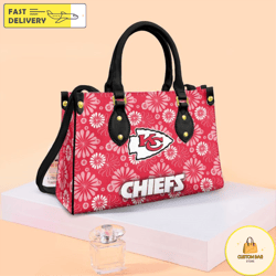 Kansas City Chiefs Flowers Pattern Limited Edition Fashion Lady Handbag