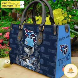 tennessee titans nfl jack skellington women leather bag