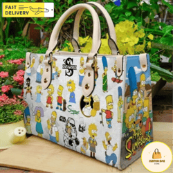 the simpsons leather handbag,the simpsons bag,simpsons lovers handbag