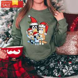 christmas family bluey shirt sweatshirt hoodie bluey party shirt  happy place for music lovers