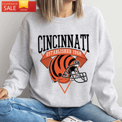 cincinnati est 1968 vintage cincinnati bengals shirt gift for fans  happy place for music lovers