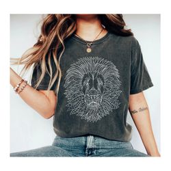 Floral Lion Shirt, Cute Shirts for Women, Lion Shirt, Lion Flower Shirt, Leo Shirt, Gift for Her, Animal Lover, Graphic