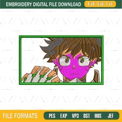 midoriya izuku deku anime embroidery file