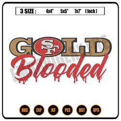 gold blooded embroidery designs