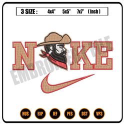 nike x san francisco 49ers mascot embroidery designs