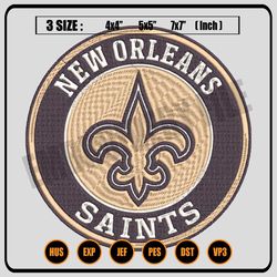 nfl new orleans saints machine embroidery, embroidery files, nfl