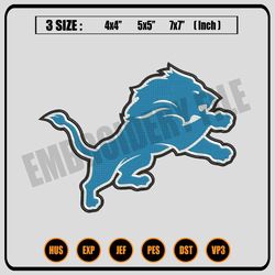 detroit lions embroidery files, nfl logo embroidery designs, nfl lions, nfl machine embroidery designs 4,