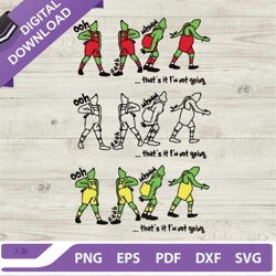 grinch thats it im not going svg bundle, funny grinch svg, grinch christmas svg,nfl svg, football svg, super bowl svg