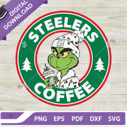 seattle pittsburgh steelers nfl starbucks coffee svg, pittsburgh steelers starbucks coffee svg,nfl svg, football svg, su