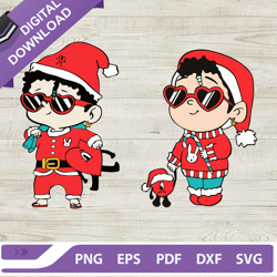 baby bad bunny christmas svg, baby benito christmas svg, bad bunny svg