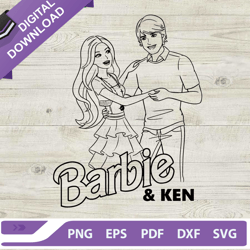 barbie and ken , barbie movie svg, barbie pink girl svg