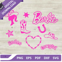 barbie cowgirl rodeo svg, cowgirl barbie svg, rodeo barbie bundle svg-derrickstore