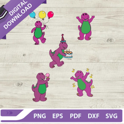 barney and friends birthday svg, barney and friends bundle svg, cartoon svg