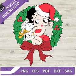 betty boop christmas breath svg, disney christmas svg, betty boop christmas svg