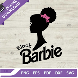 black barbie girl svg, black barbie svg, barbie girl svg