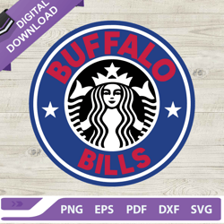 buffalo bills starbucks coffee svg, nfl football starbucks svg, buffalo bills starbucks wrap svg