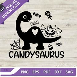 candysaurus dinosaur svg, candy saurus svg, halloween dinosaur svg