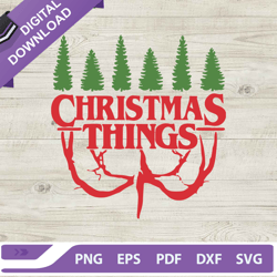 christmas things svg, stranger things christmas svg, stranger things svg 1