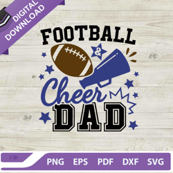 football and cheer dad svg, cheer dad svg, football dad svg