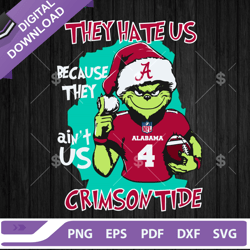 grinch they hate us because they aint us crimson tide svg, the grinch alabama crimson tide svg-derrickstore