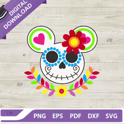 jack skellington mickey mexican skull svg, skellington mickey mouse coco svg, skellington mexican skull svg