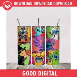 lilo stitch cartoon costume skinny tumbler wrap png