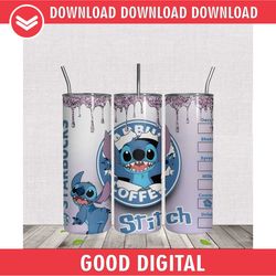 stitch starbucks coffee inflated tumbler wrap 20oz skinny straight png instant download