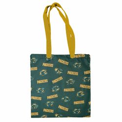 green bay packers cotton canvas tote bag hand bag travel bag school grocery beach accessories customizable strap