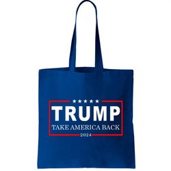 Donald Trump 2024 Take America Back USA United States Tote Bag