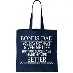 Funny Bonus-Dad Tote Bag