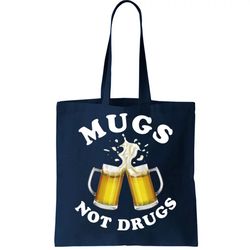 Mugs Not Drugs Funny St. Patricks Day Beer Tote Bag