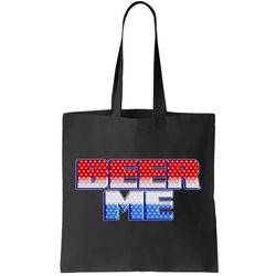Red White And Blue Beer Me Tote Bag
