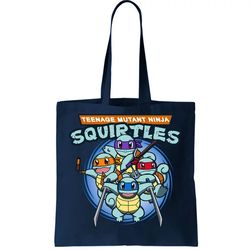 teenage mutant squirtles tote bag