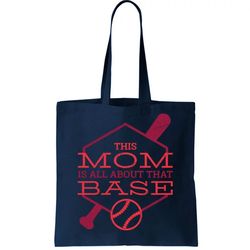 this mom is all about that base tote bag