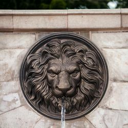 lion head wall fountain outdoor wall fountain pool fountain lion head