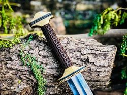 custom handmade viking sword, medieval viking sword, battle ready with scabbard