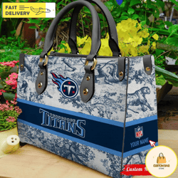 nfl tennessee titans women leather bag, custom bag