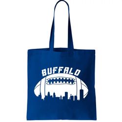 Buffalo Football City Skyline Tote Bag