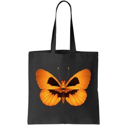 Butterfly With Face Halloween Pumpkin Tote Bag