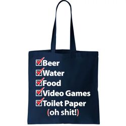 Funny Quarantine Check List Tote Bag