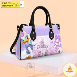 Daisy Duck Leather Bags,Daisy Duck Lovers HandBag,Disney Women Bags And Purse