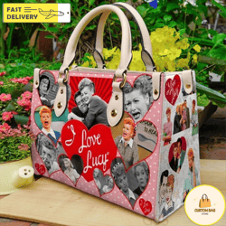 I Love Lucy Leather Handbag, I Love Lucy Sitcom Women Bag, I Love Lucy Bags Gift For Her
