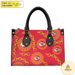 Kansas City Chiefs Chain Pattern Limited Edition Fashion Lady Handbag