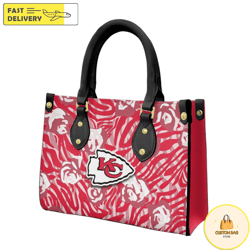 Kansas City Chiefs Flower Pattern Limited Edition Fashion Lady Handbag 1