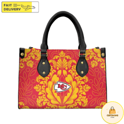 Kansas City Chiefs Flower Pattern Limited Edition Fashion Lady Handbag 4