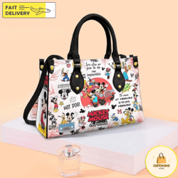 Mickey Leather Bag,Mickey Handbag,Disney Lovers Handbag 1