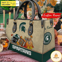 NCAA Michigan State Spartans Autumn Women Leather Bag