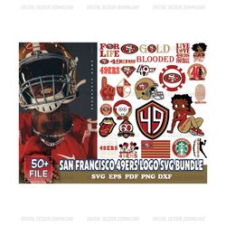 san francisco 49ers logo svg bundle, 49ers logo svg, nfl svg, football